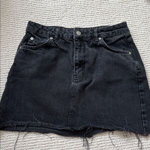 Topshop Moto Denim Skirt